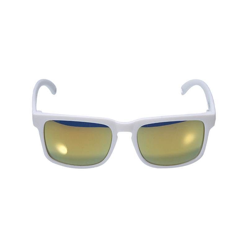 SP010 Поляризационные велосипедные очки, белая оправа + желтые линзы