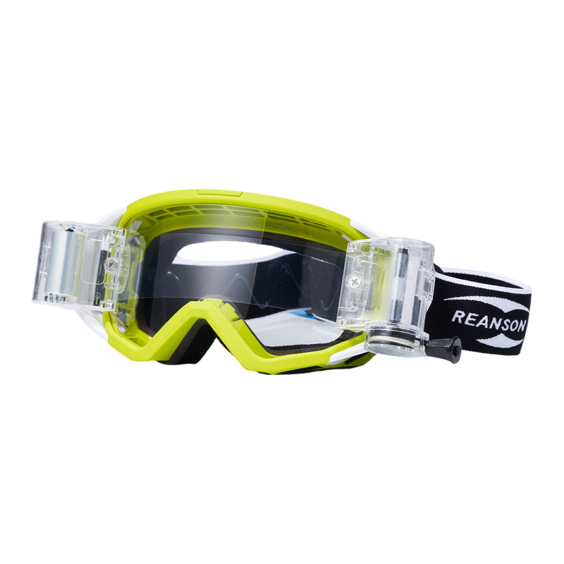 Мотоциклетные очки поверх очков-MXG136Желто-зеленая рулонная пленка