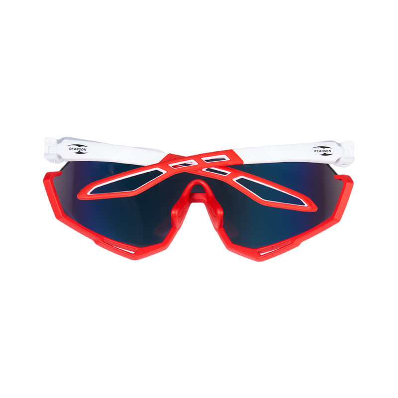 SP015 Красно-белая оправа + синие линзы