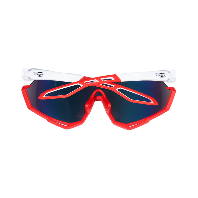 SP015 Красно-белая оправа + синие линзы