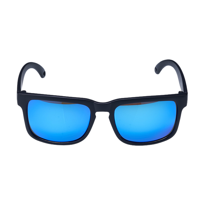 SP010 Велосипедные очки в черной оправе + синие линзы