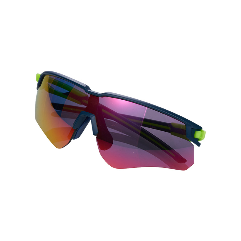 SP040 Зеленая оправа + красные линзы