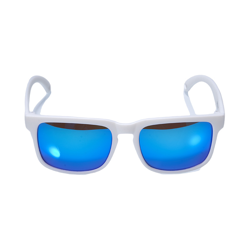 SP010 Очки для шоссейного велосипеда, белая оправа + синие линзы