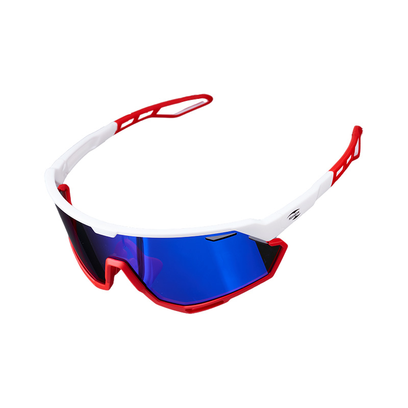 SP015 Красно-белая оправа + синие линзы